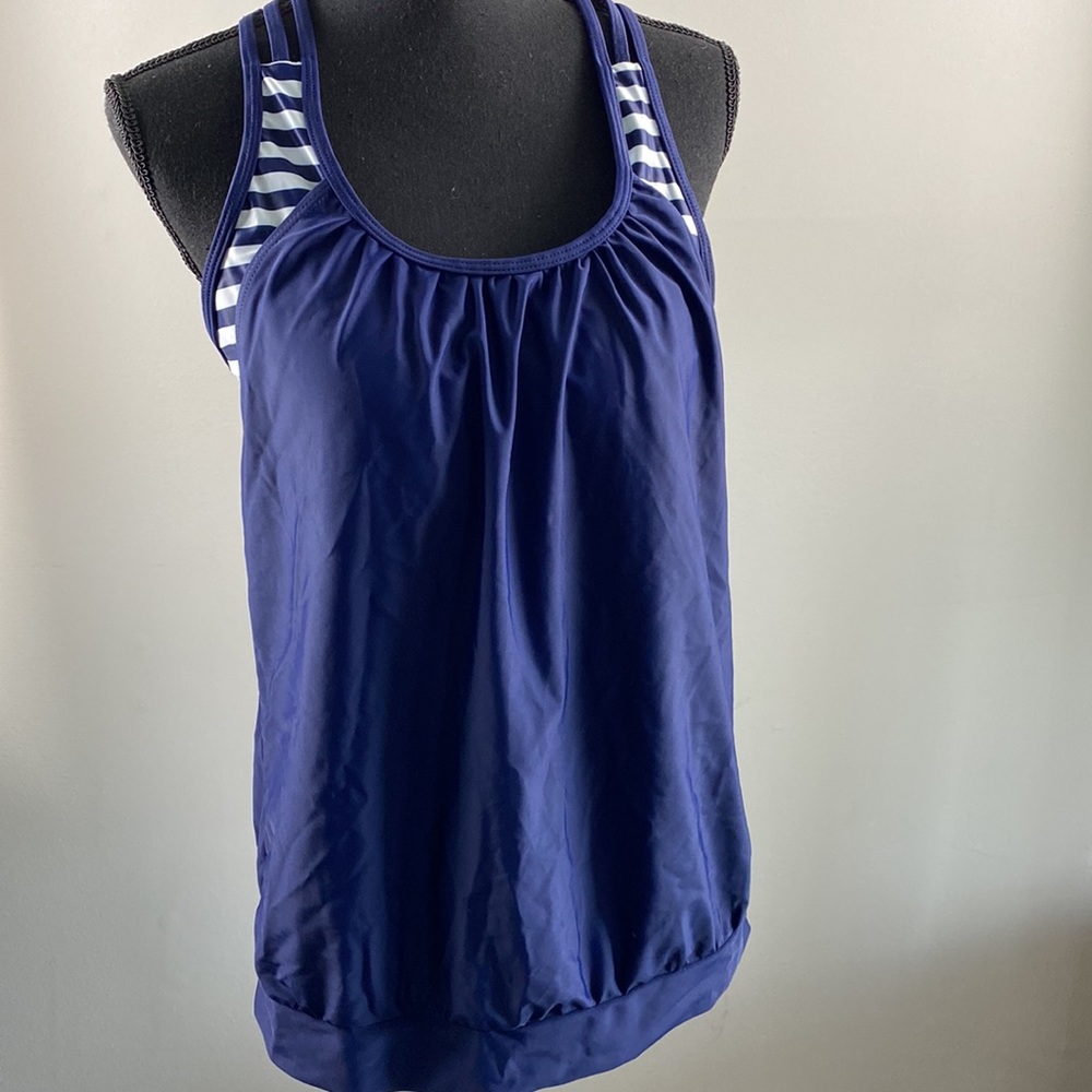 Blouson tankini top - Picture 3 of 7